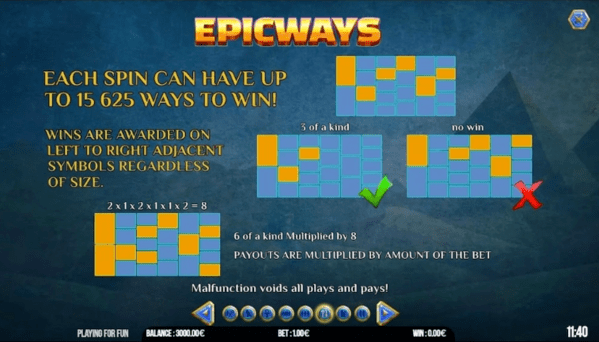 The Mummy Win Hunters Epicways slot ways to win